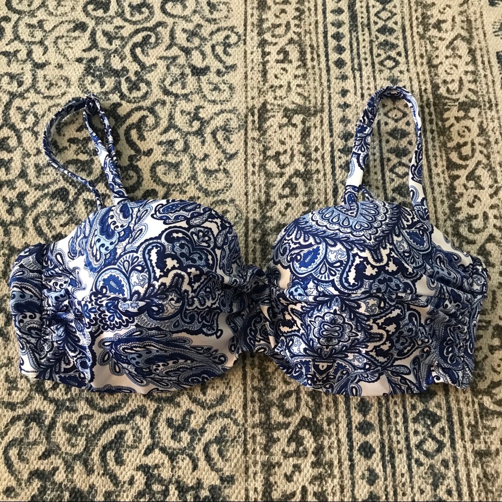 Blue Bathing Suit Top